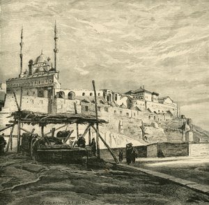 Kairos citadell byggdes av Saladin, 1890. av Unbekannt