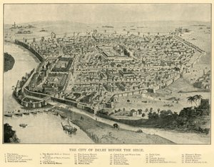 Staden Delhi före belägringen, 1901. av Unbekannt