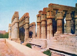 Kolonnaden av Amenhotep III, Luxortemplet, Egypten, 1900-talet av Unbekannt