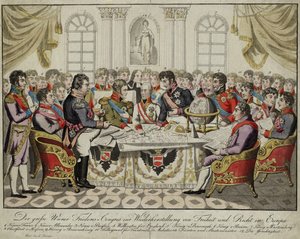 Wienkongressen, ca. 1815 av Unbekannt