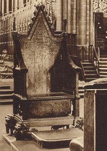 The Coronation Chair and the Stone of Scone, 1937 av Unbekannt