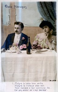 Paret, franskt vykort, c1900 av Unbekannt