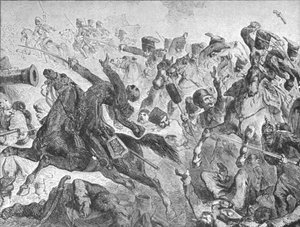 Krimkriget, 1854-56: Slaget vid Balaclava: The Charge of the Light Brigade, 1854, 1901. av Unbekannt