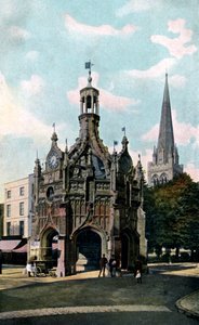 The Cross and Cathedral, Chichester, West Sussex, tidigt 1900-tal av Unbekannt