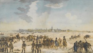 Ryska arméns korsning av Rhen nära Düsseldorf, 13 januari 1814, 1814 av Unbekannt