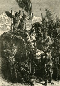 Korsfararna före Jerusalem, 1099, 1890. av Unbekannt