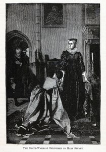 Dödsdomen levererad till Mary Stuart, 1882 av Unbekannt