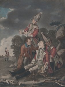 General Wolfes död i Quebec september 1759, 10 oktober 1779. av Unbekannt