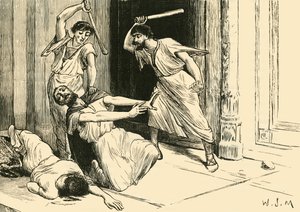 Tiberius Gracchus död, 1890 av Unbekannt