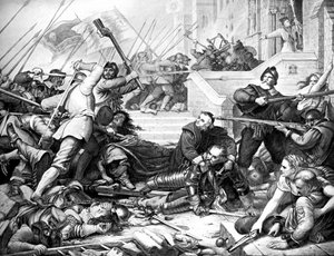 The Defense of Basing House, 1640-talet, 1800-talet av Unbekannt