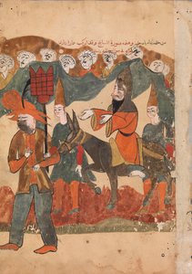 Den diskrediterade asketen paraderade genom staden på en åsna..., 1700-talet. av Unbekannt