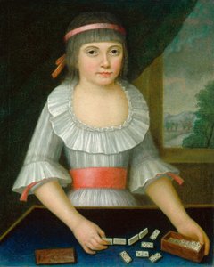 Domino Girl, ca. 1790. av Unbekannt