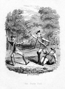 Dubbelduellen, 1844 av Unbekannt