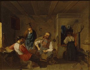 Draftspelarna, slutet av 1800-talet. av Unbekannt