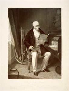 Hertigen av Wellington läser försändelser i sitt hem i Apsley House, London, 1846 av Unbekannt