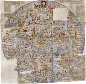 Ebstorfskartan, ca. 1300 av Unbekannt