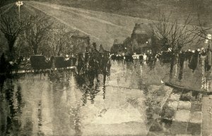 Det elektriska ljuset på Madison Square, New York, en molnig kväll, 1882. av Unbekannt