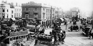 Elefanten och slottet under hästspårvagnens tid, London, 1926-1927 av Unbekannt