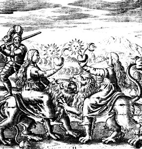 The Eleventh Key of Basil Valentine, legendarisk tysk munk och alkemist från 1400-talet, 1651 av Unbekannt