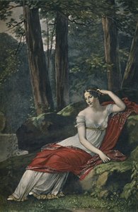 Kejsarinnan Josephine i parken i Malmaison, 1809, 1896 av Unbekannt