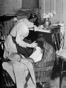 Den tomma vaggan, 1900 av Unbekannt