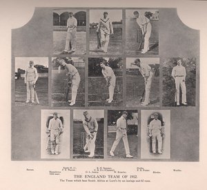 Englands cricketlag 1912 av Unbekannt