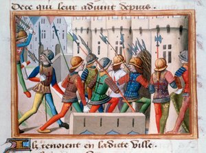 Engelsmännen jagades ut ur Paris, april 1436, 1484 av Unbekannt