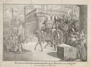 Graf Ivan Ivanovich Diebitsch-Zabalkanskys intåg i Adrianopel, 1829 av Unbekannt