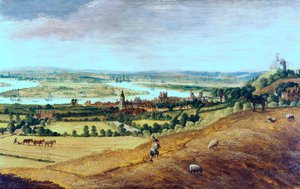 The Environs of London från Greenwich, c1620-1630 av Unbekannt