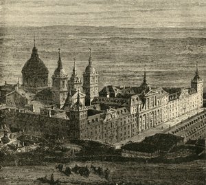 The Escurial, nära Madrid, 1890. av Unbekannt