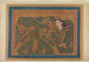 Den fantastiska varelsen Buraq, ca. 1660-80. av Unbekannt