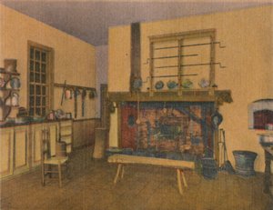 Familjens kök, 1946 av Unbekannt