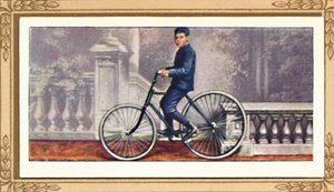 Den första pneumatiska cykeln, 1939 av Unbekannt