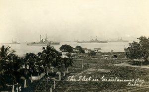 Flottan i Guantanamo Bay, Kuba, c1919. av Unbekannt