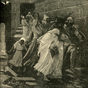 Sidkias flykt, 1890. av Unbekannt