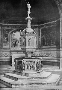 Fonten i San Giovanni-kyrkan, Siena, 1903 av Unbekannt