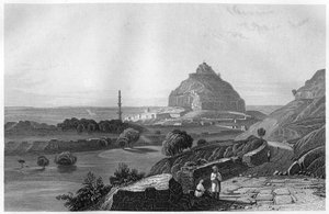 Fästningen Dowlatabad på Deccan-platån, Indien, c1860 av Unbekannt