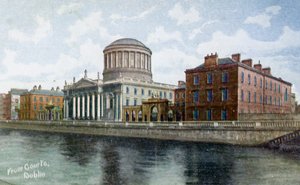 The Four Courts, Dublin, Irland, c1900-c1920s av Unbekannt