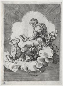 De fyra evangelisterna: St. Luke, ca. 1518. av Unbekannt