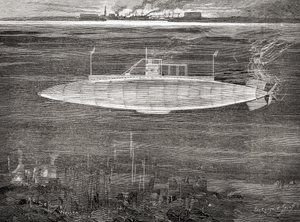 Den franska marinens ubåt Gustave Zédé, som sjösattes 1900. av Unbekannt