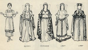 The Gallery of British Costume: Types of Dress in Early Plantagenet Times, c1934 av Unbekannt