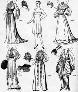 The Gallery of Historic Costume: Klänningar som bärs under det tjugonde århundradet, c1934 av Unbekannt