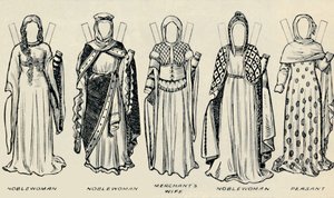 The Gallery of Historic Costume: The Dresses Worn in the Days of Richard I, c1934 av Unbekannt
