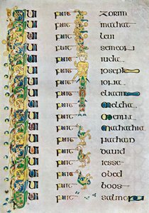 The Genealogy of Christ, 800 AD, 1900-talet av Unbekannt
