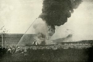Den tyska Flammenwerfer., 1919. av Unbekannt