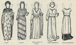 The Great Gallery of British Costume: Varied Dresses Worn in Norman Times, c1934 av Unbekannt