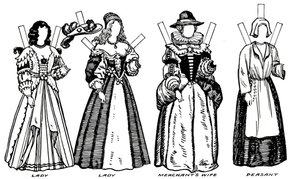 The Great Gallery of Historic Costume: Some Dresses of Charles The Firsts Time, c1934 av Unbekannt