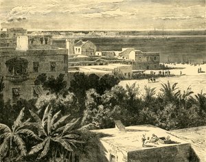Den stora hamnen i Alexandria, 1890. av Unbekannt