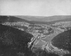 The Great Loop at Mauch Chunk, 1800-talet av Unbekannt