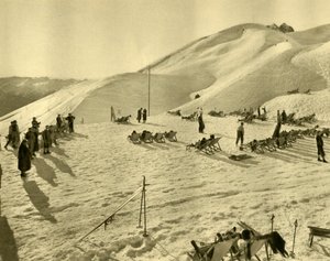 Skidliften Hafelekarbahn, Innsbruck, Tyrolen, Österrike, c1935. av Unbekannt